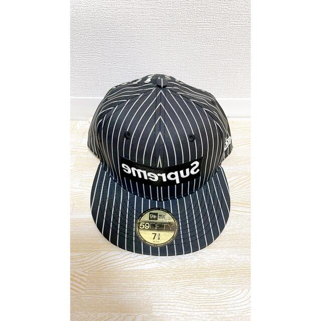 Supreme - supreme garçons new era 7 3/8 キャップ ギャルソンの通販