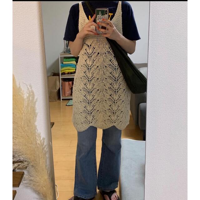 STYLENANDA - Stylenanda ノースリーブクロシェニットワンピースの通販 ...
