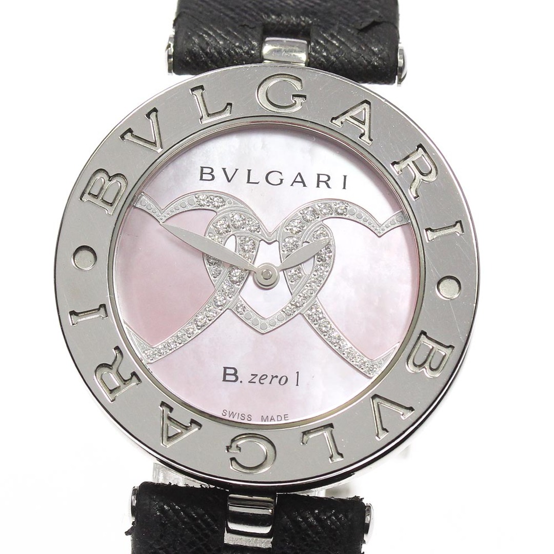 【BVLGARI】ブルガリ B-ZERO1 ダイヤモンドハート BZ30S クォーツ レディース【ev20】なしケースサイズ