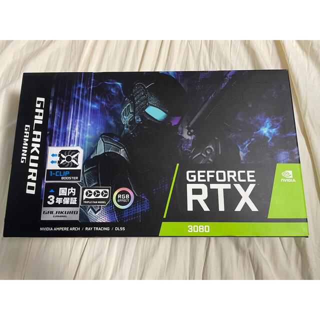 極美品 GALAKURO GAMING GG-RTX3080-E10GB/TP-