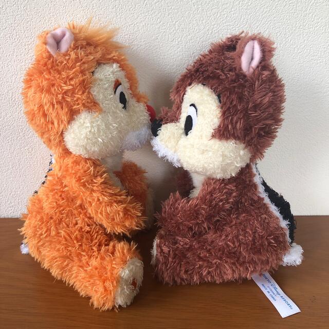 チップ&デール(チップアンドデール)のディズニー ぬいぐるみ① チッブ&デール エンタメ/ホビーのおもちゃ/ぬいぐるみ(ぬいぐるみ)の商品写真