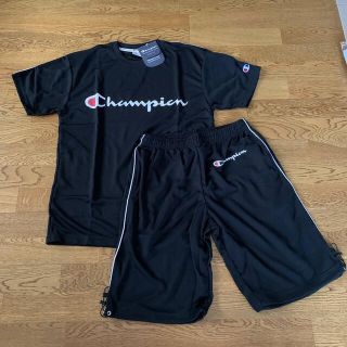 チャンピオン(Champion)の【新品】チャンピオン　上下セット　ブラック＆ライトグレー2点【kyo様専用】(Tシャツ/カットソー(半袖/袖なし))