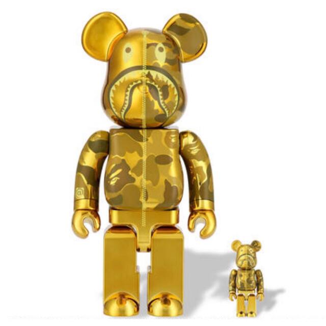 BE@RBRICK BAPE® CAMO SHARK 100％ & 400％