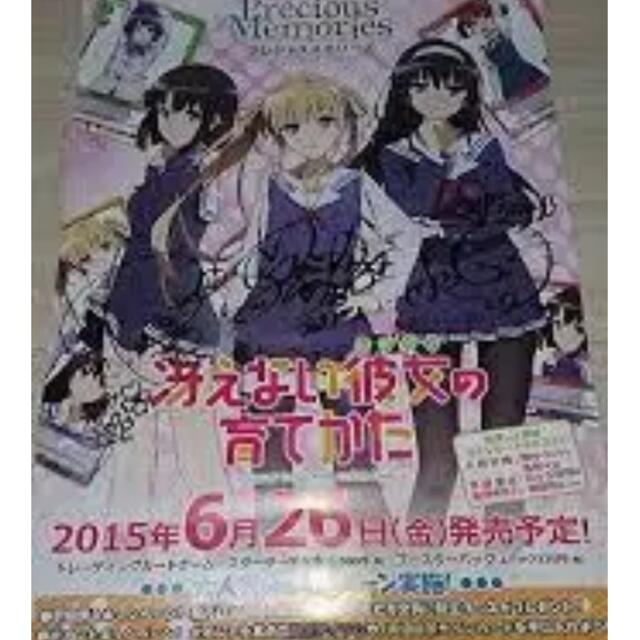 角川書店(カドカワショテン)の冴えない彼女の育てかた　直筆サイン　ポスター エンタメ/ホビーのアニメグッズ(ポスター)の商品写真