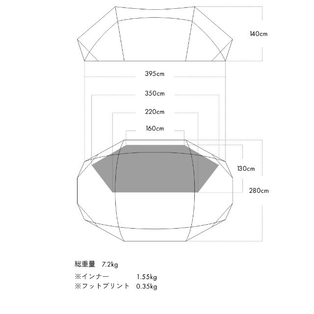 せばシェル 新品 zanearts okitoma2 テントの通販 by Jol's shop