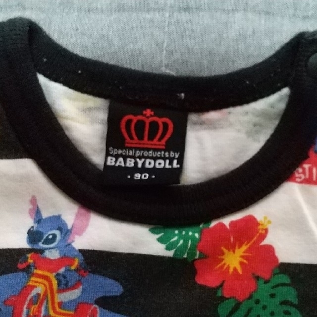 BABYDOLL(ベビードール)のベビードール スティッチTシャツ、ショートパンツセット 90cm キッズ/ベビー/マタニティのキッズ服男の子用(90cm~)(Tシャツ/カットソー)の商品写真