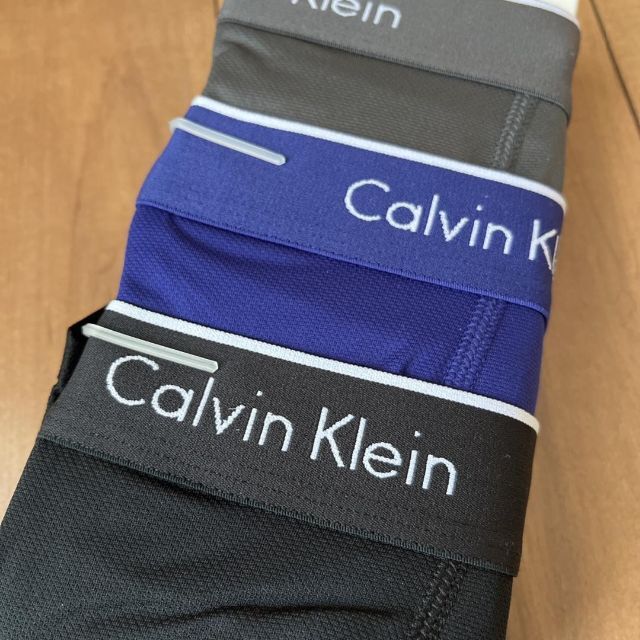 Calvin Klein(カルバンクライン)の新品　カルバンクライン　ボクサーパンツ　アンダーウェア　メッシュ　3枚セット　M メンズのアンダーウェア(ボクサーパンツ)の商品写真