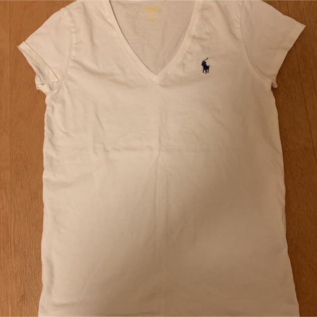 POLO RALPH LAUREN(ポロラルフローレン)の【mii様専用】ラルフローレン　Vネック　Tシャツ レディースのトップス(Tシャツ(半袖/袖なし))の商品写真