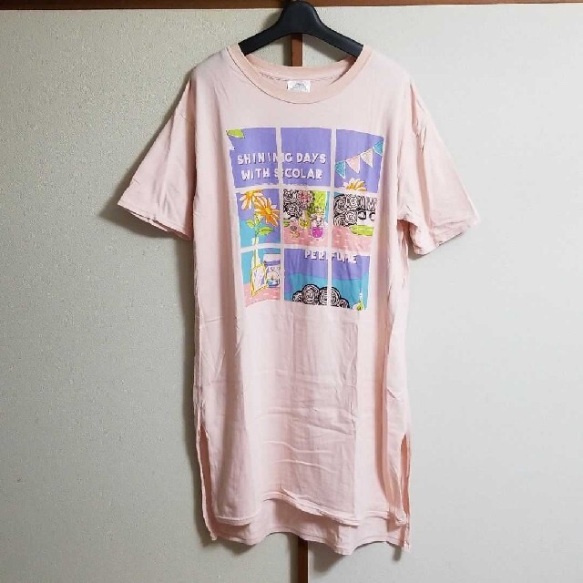 ScoLar(スカラー)のスカラーロング丈トップス レディースのトップス(Tシャツ(半袖/袖なし))の商品写真