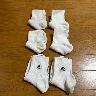 白靴下 adidas ワンポイント 22〜24くらい 全部セット(靴下/タイツ)