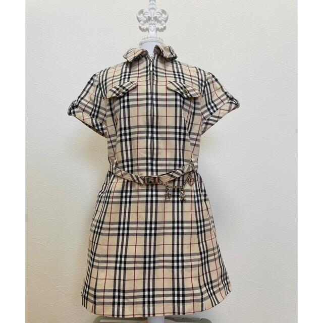 BURBERRY(バーバリー)の美品　BURBERRY  バーバリー　ノバチェック  キッズワンピース キッズ/ベビー/マタニティのキッズ服女の子用(90cm~)(ワンピース)の商品写真