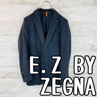 エルメネジルドゼニア(Ermenegildo Zegna)の【特価】E.Z BY ZEGNA 立体裁断テーラードジャケット 黒 M 匿名配送(テーラードジャケット)