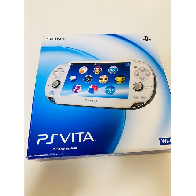 PlayStation Vita - PSVITA クリスタル・ホワイト Wi-Fi PCH-1000 【美 ...