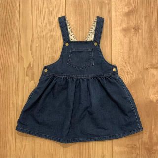 プチバトー(PETIT BATEAU)のPETIT BATEAU／デニムワンピース／86cm(ワンピース)