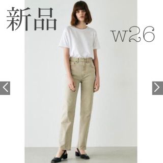 マウジー(moussy)の新品　moussy PLAIN JEANS COLOR STRAIGHT w26(デニム/ジーンズ)