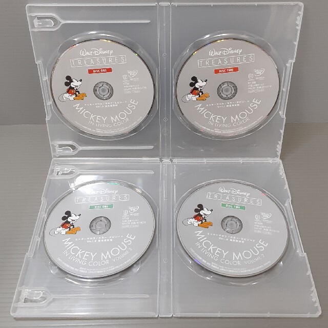 ミッキーマウス カラー・エピソードVOL.1&2 DVDセット(ディスクのみ)