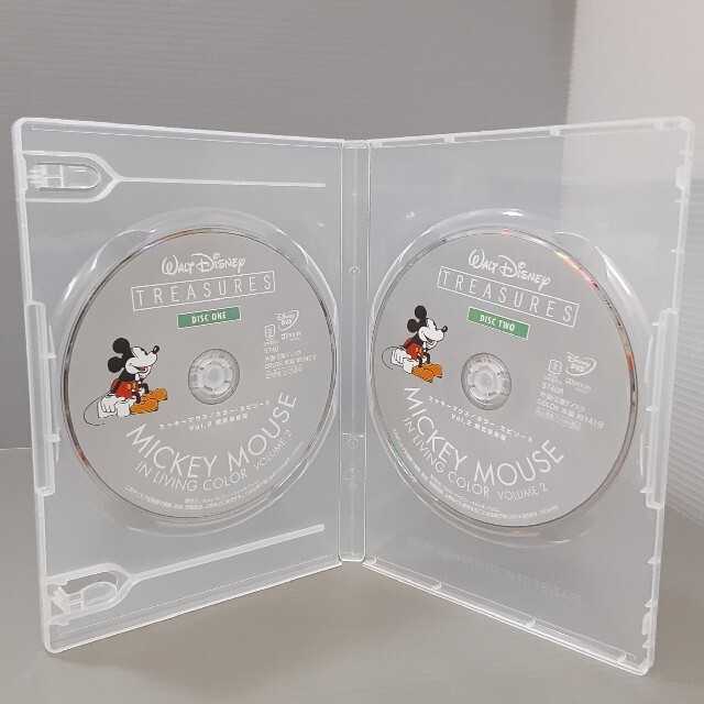 ミッキーマウス カラー・エピソードVOL.1&2 DVDセット(ディスクのみ)