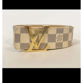 LOUIS VUITTON - 【正規品】ルイヴィトンベルト ホワイト ダミエ♪の