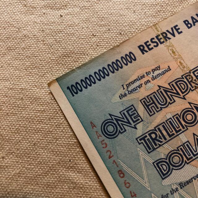 100兆ジンバブエドル ハイパーインフレ ジンバブエドルの通販 by 100兆ジンバブエドル ハイパーインフレ ジンバブエドルの通販 by