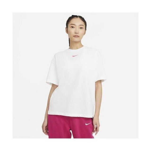 NIKE(ナイキ)のNIKE ナイキ スウッシュ オーバーサイズ Tシャツ チュニック 定5500円 レディースのトップス(Tシャツ(半袖/袖なし))の商品写真