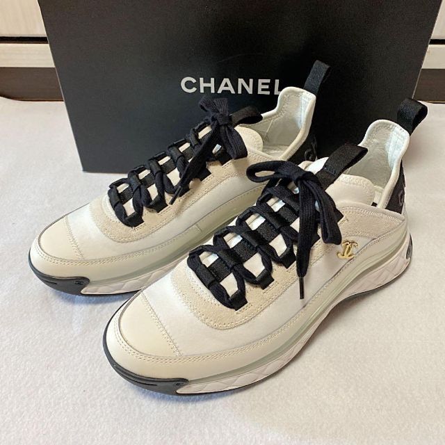 現品限り一斉値下げ!】 CHANEL - 新品 シャネル スニーカー 39の通販