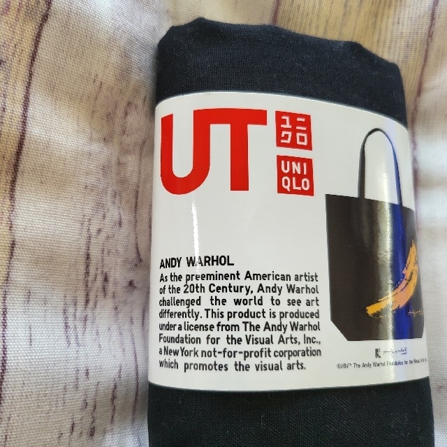 UNIQLO(ユニクロ)の【ユニクロ】エコバッグMサイズ アンディ・ウォーホル バナナ ブラック レディースのバッグ(エコバッグ)の商品写真