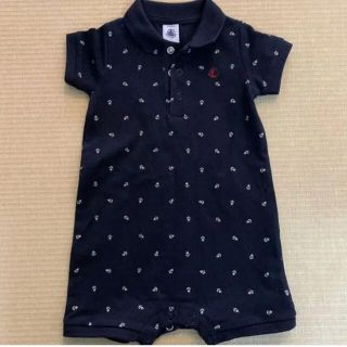 プチバトー(PETIT BATEAU)のプチバトー半袖ロンパース(ロンパース)