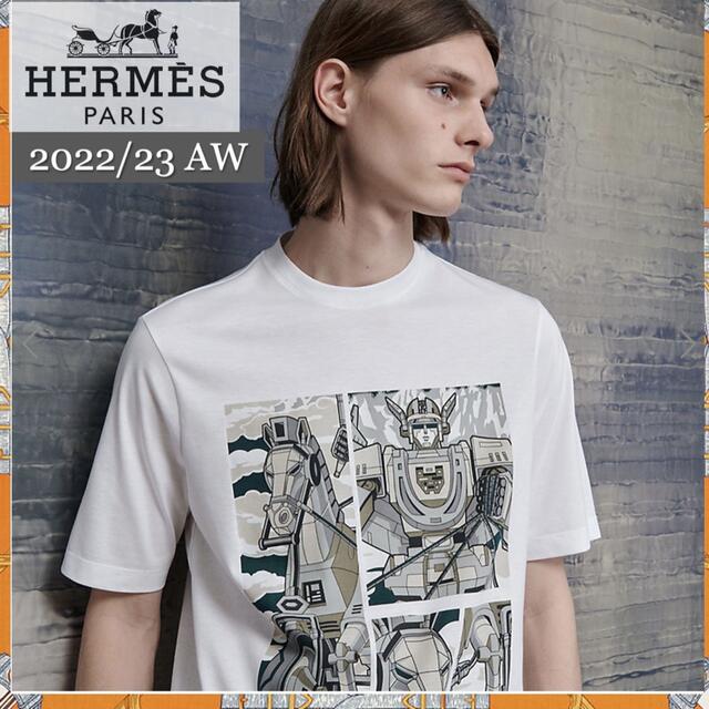 23SS HERMES エルメス ポケット刺繍 半袖 Tシャツ36-