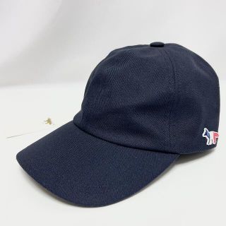 メゾンキツネ(MAISON KITSUNE')の新品 メゾンキツネ トリコロール フォックス パッチ キャップ CAP 帽子(キャップ)