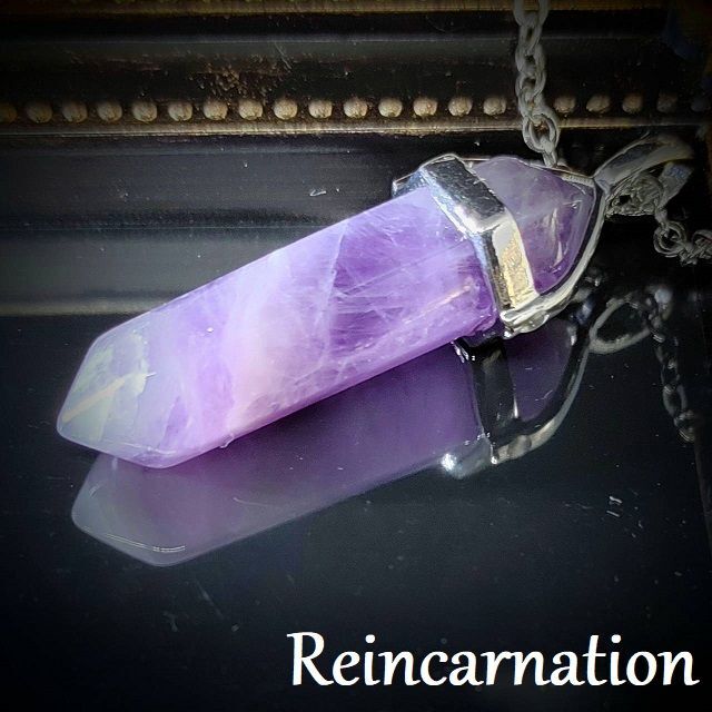【N004】紫水晶 アメジスト ネックレス ペンダント 2月誕生石 天然石 ハンドメイドのアクセサリー(ネックレス)の商品写真