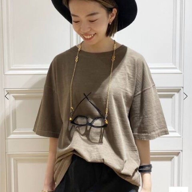 トップスMUSE de Deuxieme Classe　*loose Tシャツ　カーキ