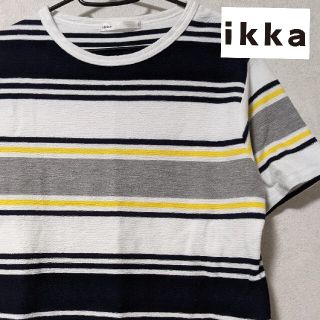 イッカ(ikka)のikka　ボーダーTシャツ　Ｓサイズ(Tシャツ/カットソー(七分/長袖))