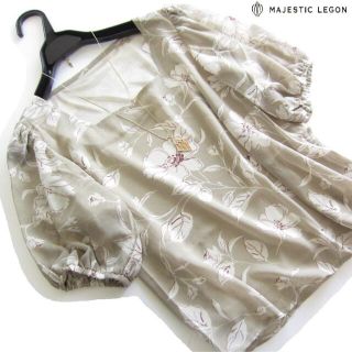 マジェスティックレゴン(MAJESTIC LEGON)のあーちゃん様専用◆新品マジェスティックレゴン お花柄シフォンブラウス/＋他1点(シャツ/ブラウス(半袖/袖なし))