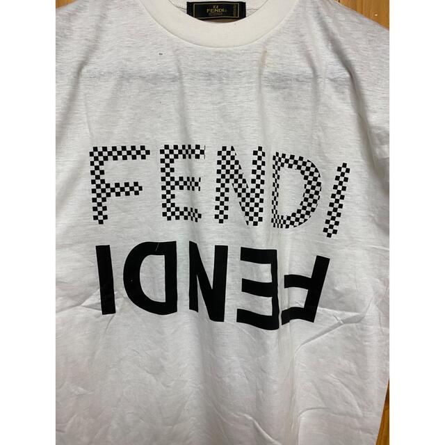 オールド FENDI フェンディ ビッグロゴプリント Tシャツ