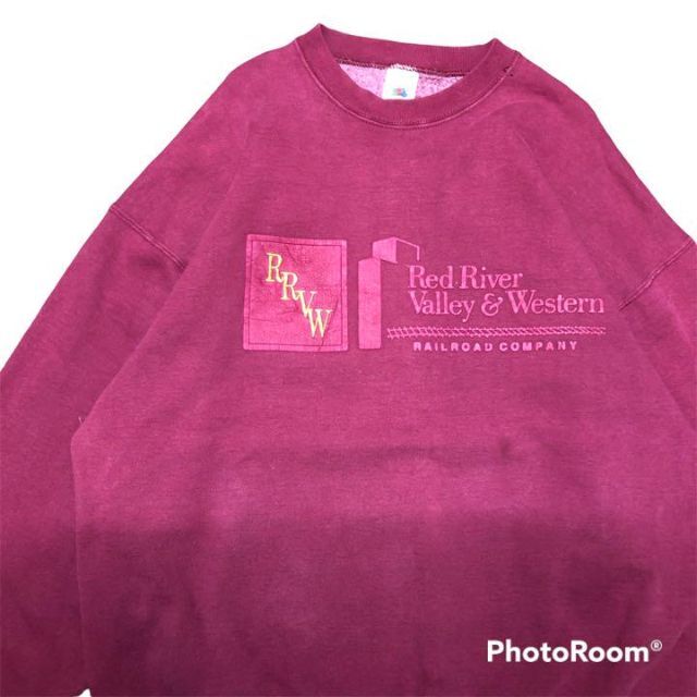 フルーツオブザルーム スウェット 刺繍 90's USA製 古着 1点もの 長袖
