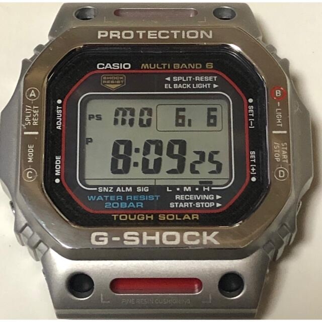 G-SHOCK(ジーショック)のG-SHOCK GMW-B5000TVA-1JRルック シルバーカスタム メンズの時計(腕時計(デジタル))の商品写真