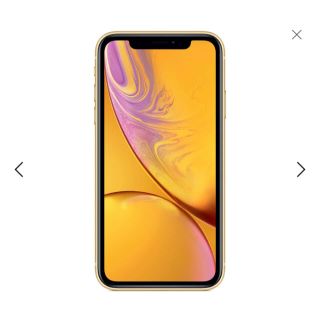 アイフォーン(iPhone)の【中古品】iPhone XR イエロー64G(スマートフォン本体)