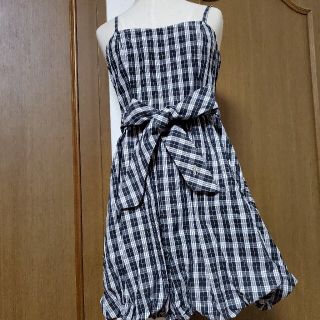 バーバリーブルーレーベル(BURBERRY BLUE LABEL)のBURBERRY BLUE LABEL チェックバルーンワンピース(ミニワンピース)