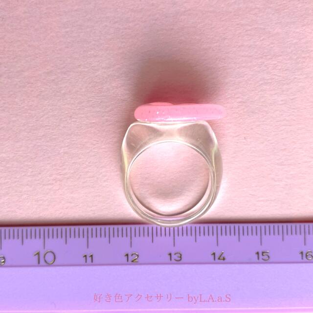 天使の羽の透明指輪【クリアリング】　2つセット ハンドメイドのアクセサリー(リング)の商品写真