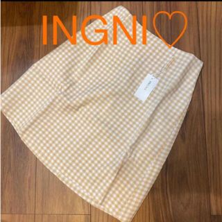 イング(INGNI)のINGNI ギンガムチェック スカート 新品(ひざ丈スカート)