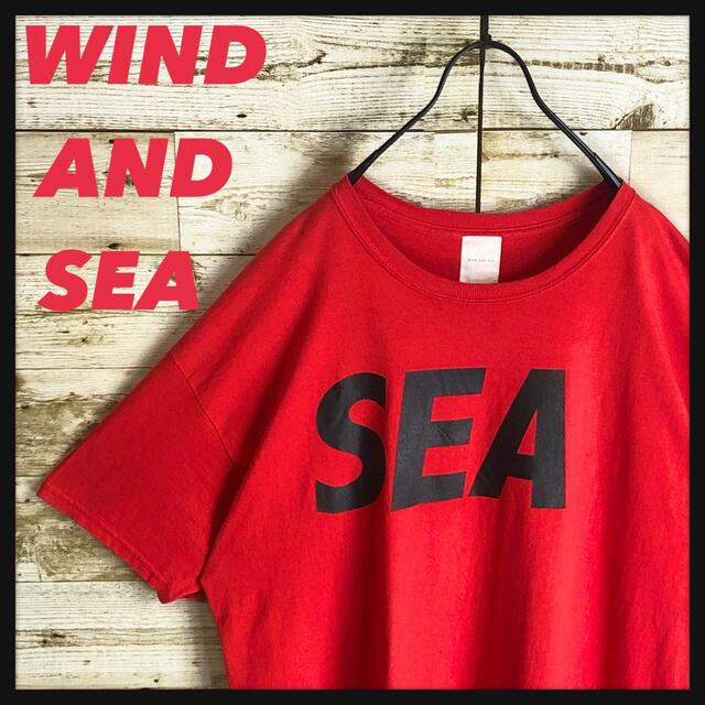 Tシャツ/カットソー(半袖/袖なし)キムタク着用 WIND AND SEA ウィンダンシー Tシャツ 両面ロゴ 希少