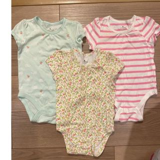 ベビーギャップ(babyGAP)の baby GAP ロンパース　3枚セット　　12-18month(ロンパース)