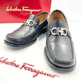 サルヴァトーレフェラガモ(Salvatore Ferragamo)の【美品】フェラガモ ガンチーニ ビットローファー ビジネスシューズ 革靴 6EE(ドレス/ビジネス)