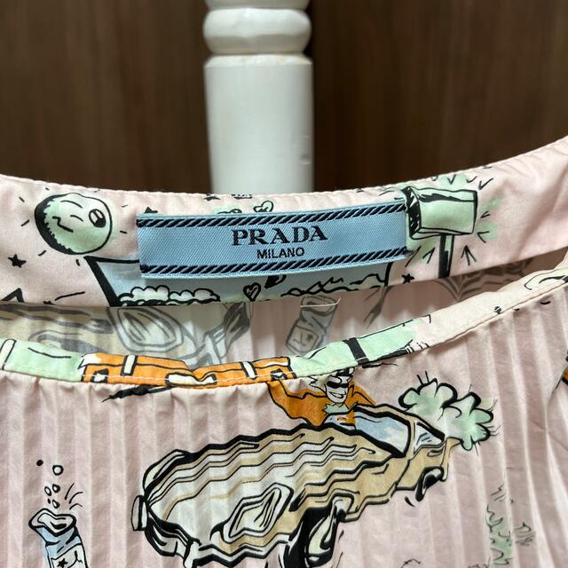 PRADA♡車柄プリーツスカート　プラダ　MIUMIU