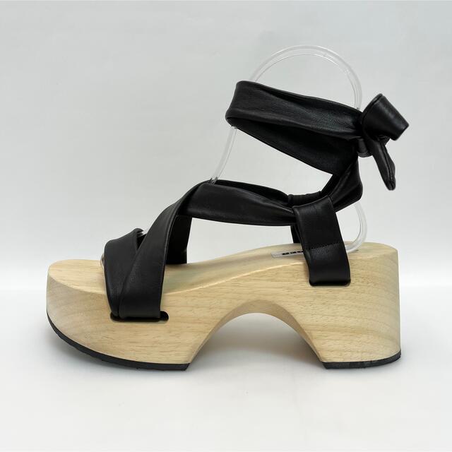 Jil Sander(ジルサンダー)のジルサンダー Leather Strap Wedge Sandals 23cm レディースの靴/シューズ(サンダル)の商品写真