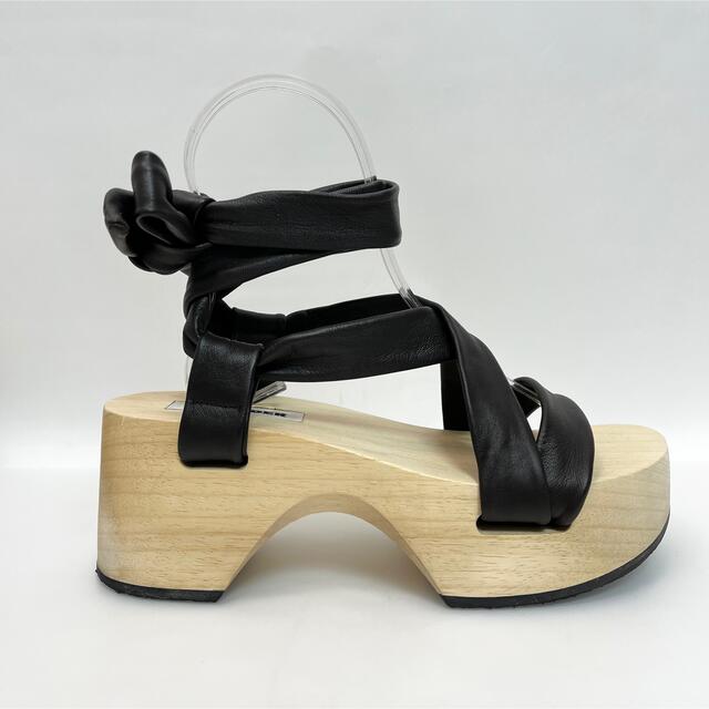 Jil Sander(ジルサンダー)のジルサンダー Leather Strap Wedge Sandals 23cm レディースの靴/シューズ(サンダル)の商品写真