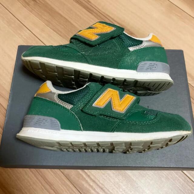 New Balance(ニューバランス)のニューバランス キッズ スニーカー シューズ PO313GR グリーン 19cm キッズ/ベビー/マタニティのキッズ靴/シューズ(15cm~)(スニーカー)の商品写真