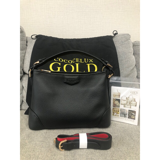 ❤️本日価格ココセリュックスゴールド　バッグ・ショルダーストラップ❤️ レディースのバッグ(ショルダーバッグ)の商品写真