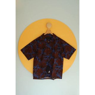 PRADA 21SS sunflower bowling shirt