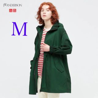 ユニクロ(UNIQLO)のくじら様専用 ユニクロ JW ANDERSON ロングパーカー  グリーン M(パーカー)